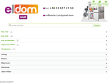 Tablet Screenshot of eldomcieszyn.pl